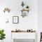 Set of 4 Industrial Pipe Shelf Brackets – Heavy Duty Wall-Mounted Floating Shelves for Kitchen, Bathroom, Office – Rustic DIY Storage (Black Steel, 5.9" Arm)